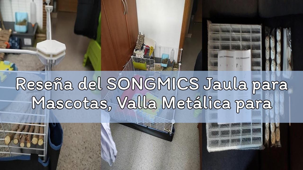 Reseña del SONGMICS Jaula para Mascotas, Valla Metálica para Hámster, Conejitos, Parque de Mascotas