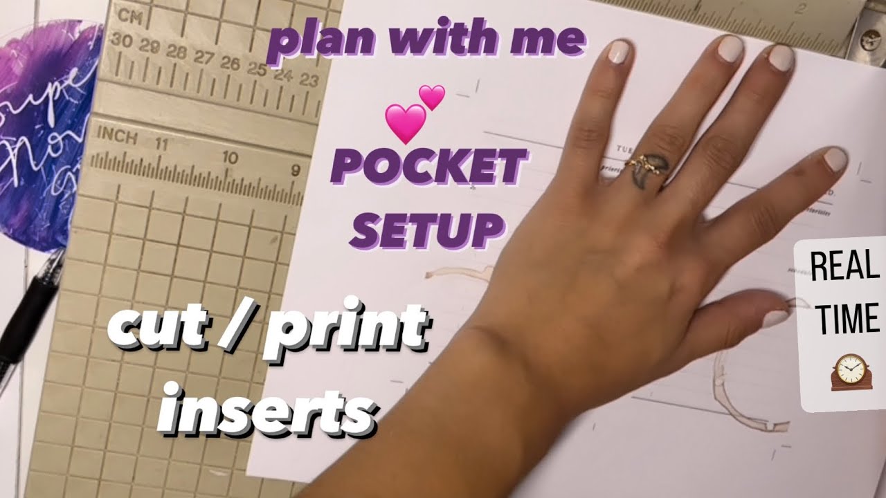 Plan w/me: Print & Cut inserts - Pocket A7 EDC (Setup Oct 2022)