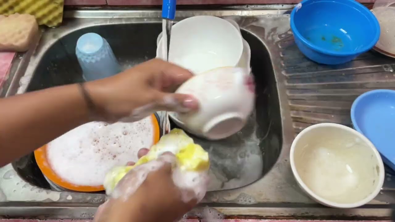 Insanely Satisfying Dishwashing ASMR That Melts Your Stress Away 🧼✨