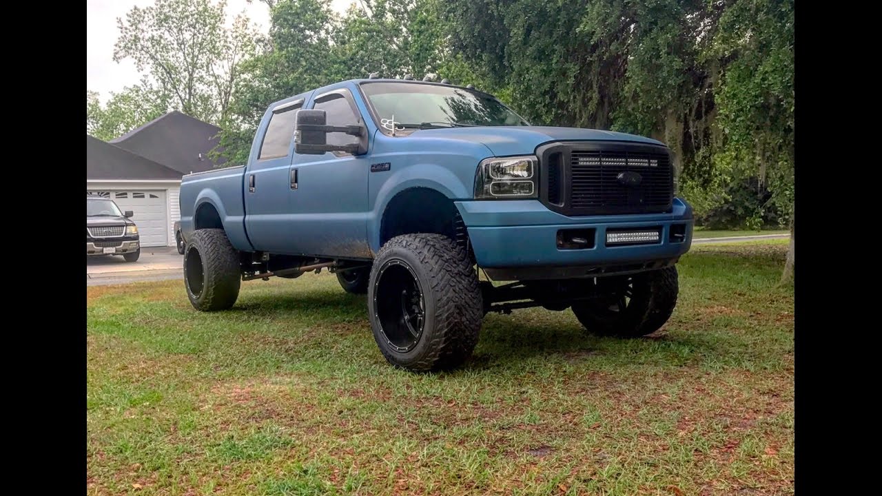 2006 FORD POWERSTROKE 6.0 WALK AROUND, LIFTED, STRAIGHT PIPED AND PLASTI DIPPED