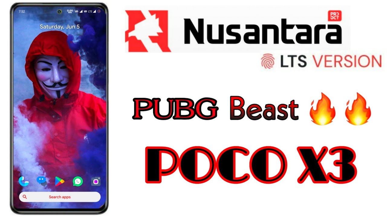 Nusantra OS LTS ft Poco X3 //Best Rom for Pubg players 🔥🔥