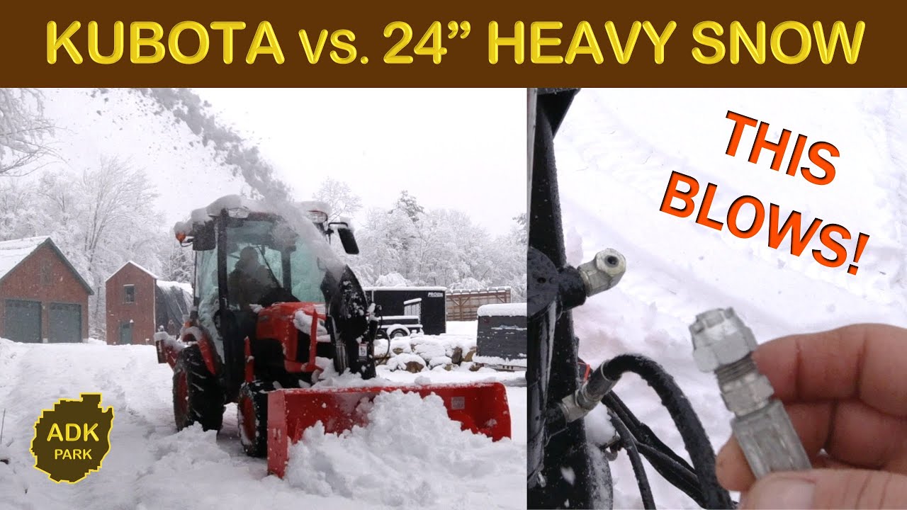 THIS BLOWS! Kubota Snow Blower VS. 24