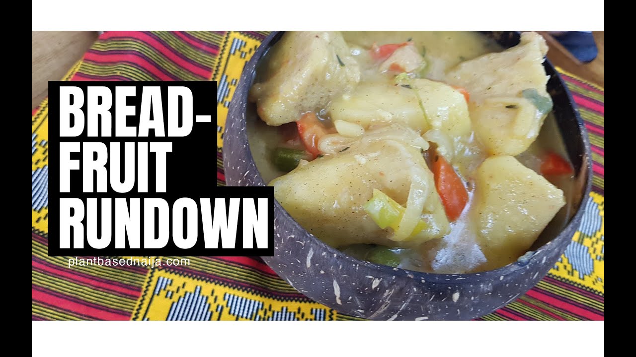 VEGAN/VEGETARIAN Breadfruit /Ukwa Rundown curry (vegan) - Plant-based Naija