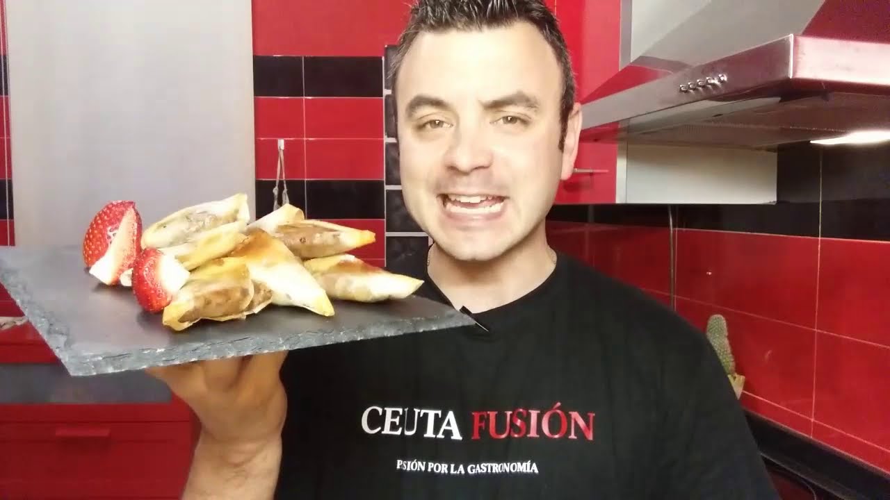 TRIÁNGULOS DE PATO CONFITADO Y PRIMER CONCURSO DE CEUTA FUSIÓN
