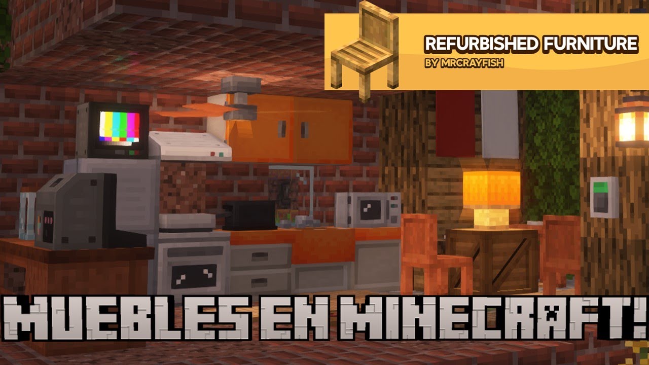 The Best Minecraft Furniture! - MrCrayfish's Furniture Mod: Refurbished 1.20.1 - Mod Review