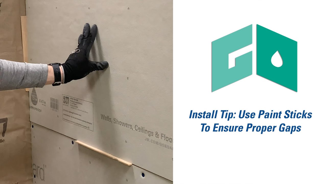 GoBoard Install Tip: Use Paint Sticks To Ensure Proper Gaps