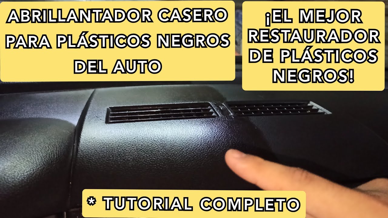 Abrillantador casero para pl&aacute;sticos negros del auto &iexcl;Los restaura c&oacute;mo nuevos!
