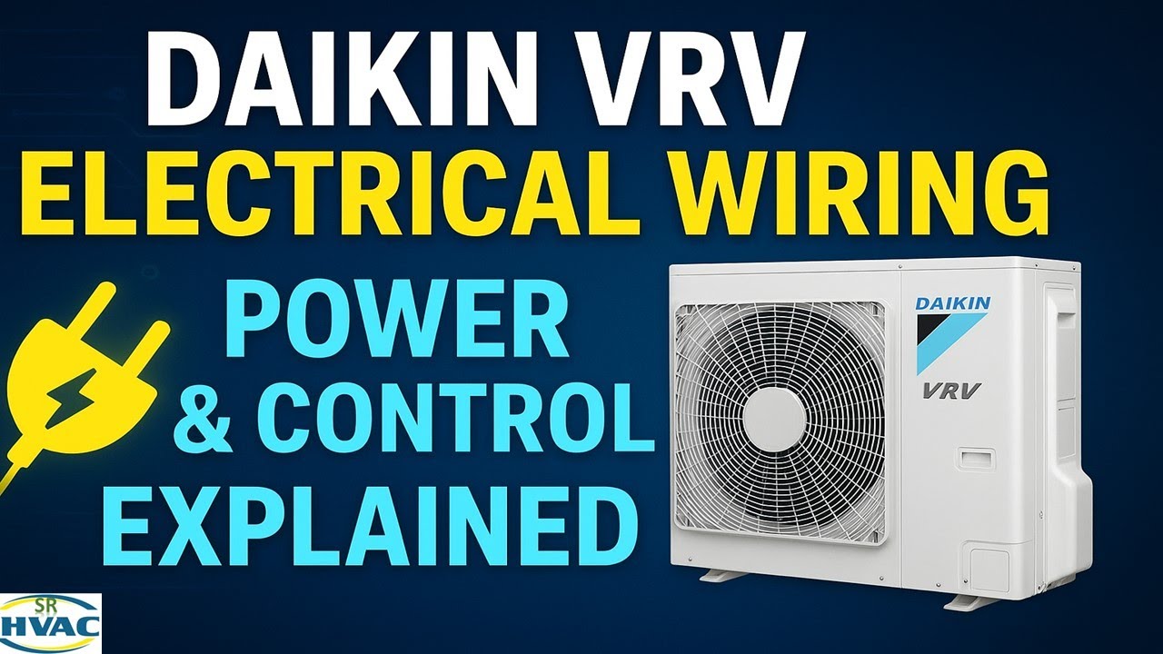 Daikin VRV Electrical Details | Power Supply & Control Wiring