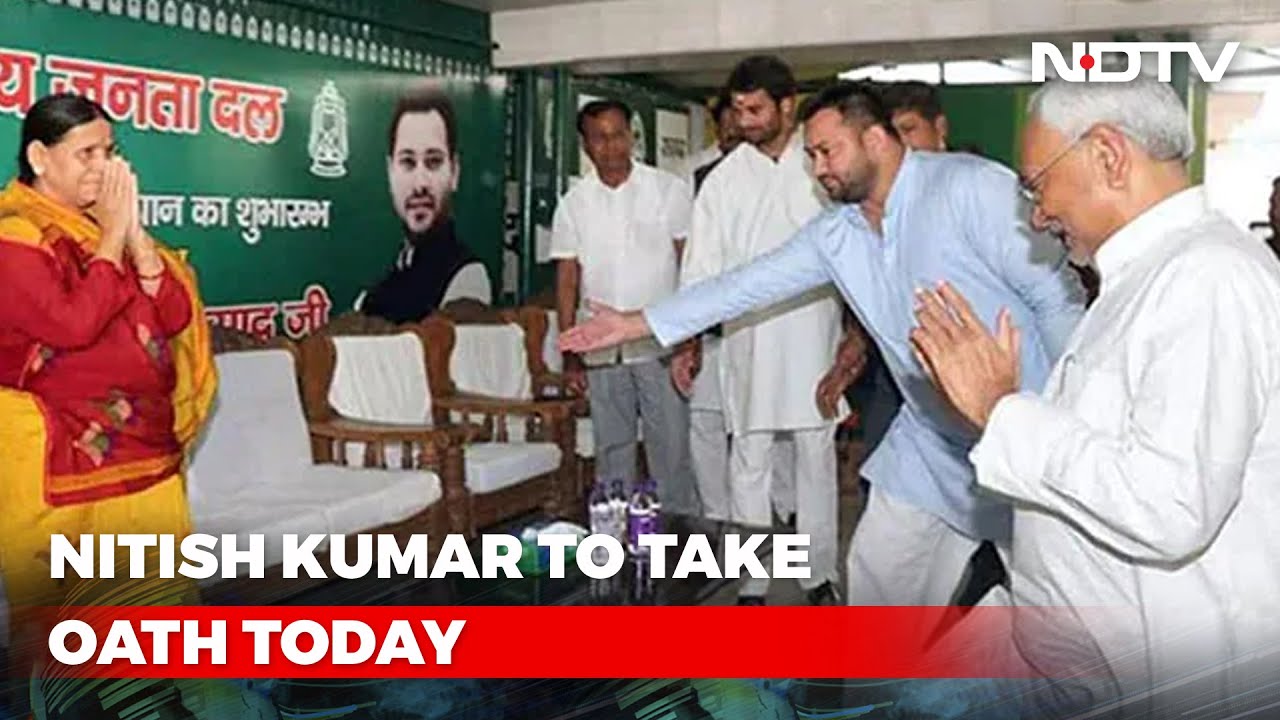 Nitish Kumar's Oath Today, Tejashwi Yadav To Be Deputy