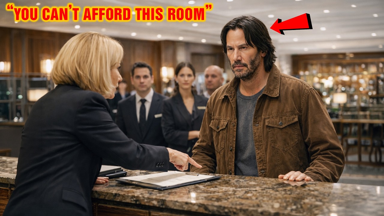 Hotel Clerk Told Keanu Reeves “You Can’t Afford This Room”—Then His Name Appeared, Lobby Fell Silent