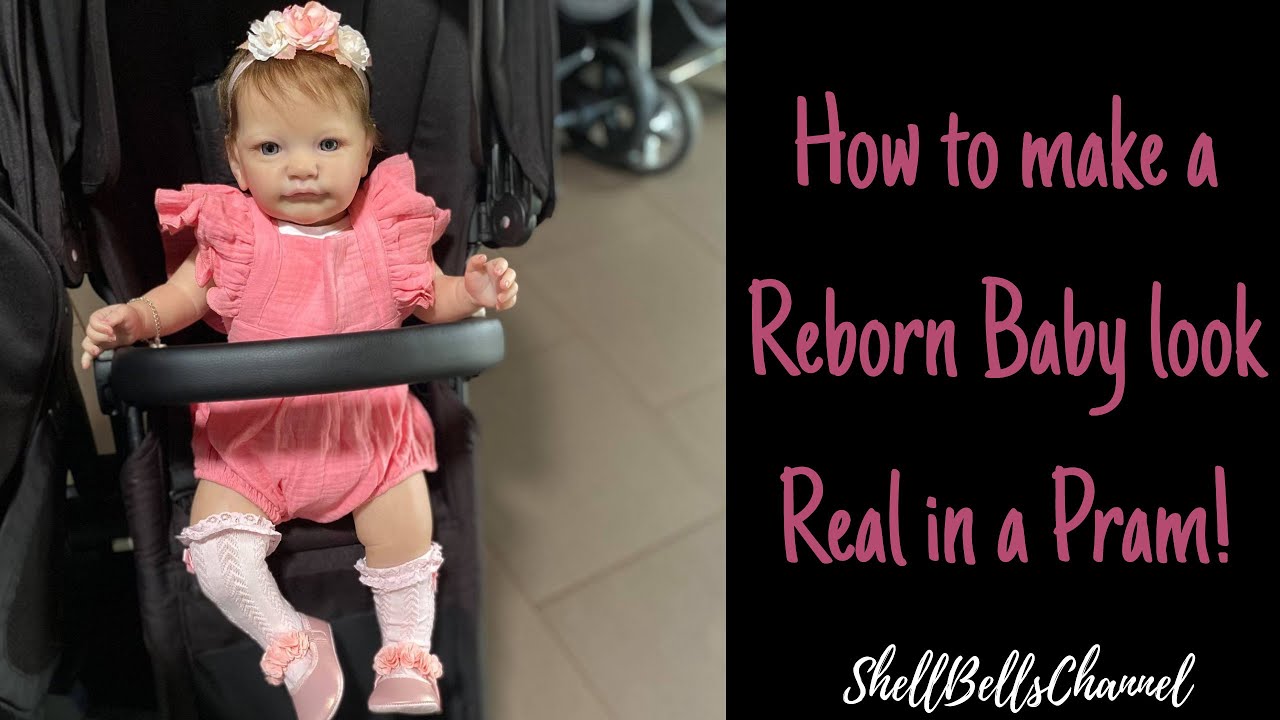 How to make an open eyed Reborn Baby look Realistic in a pram!