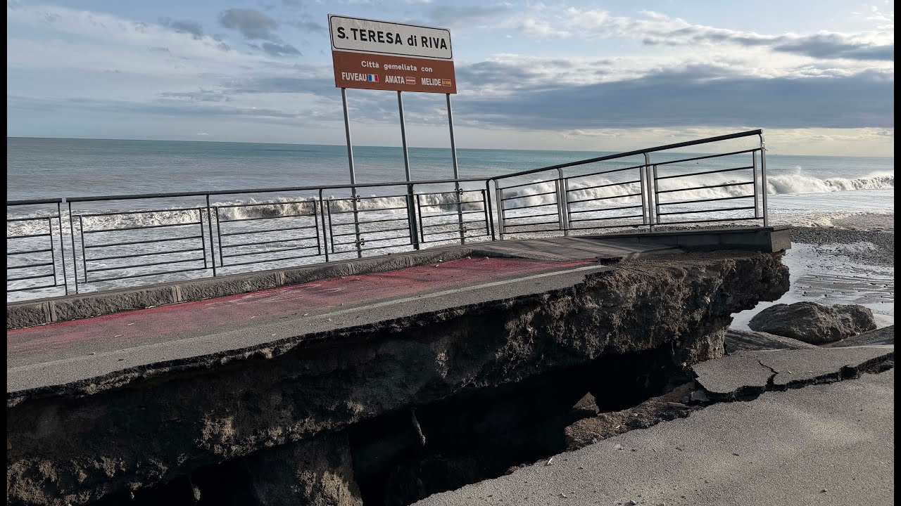 Santa Teresa dopo il ciclone: 100 attività spazzate via e un lungomare da ricostruire