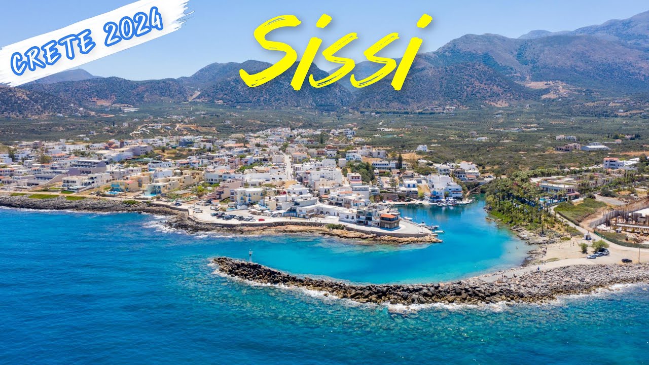 Sissi village Lasithi Crete Greece 4K