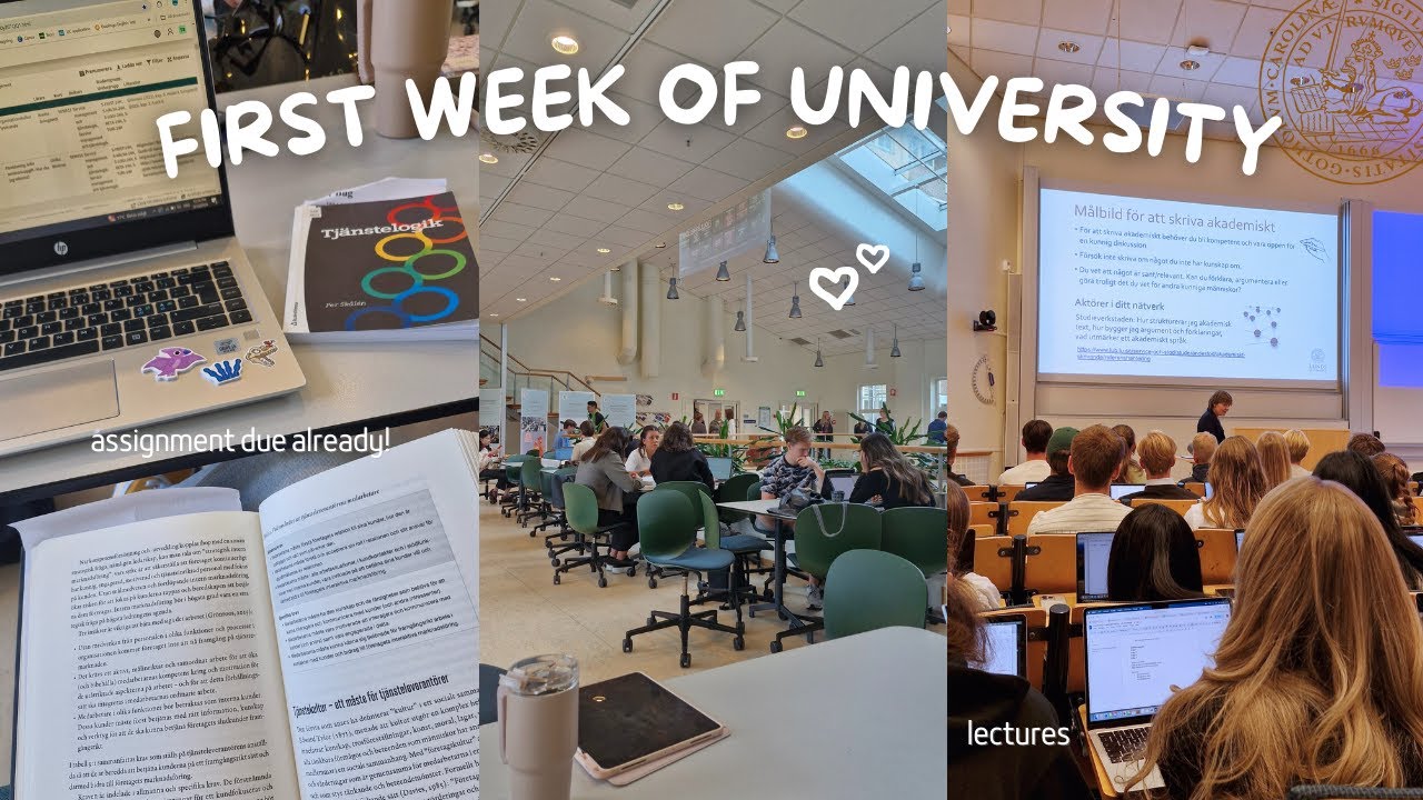 FIRST WEEK OF UNI 🎧 | first-year student, study vlog, Lunds University