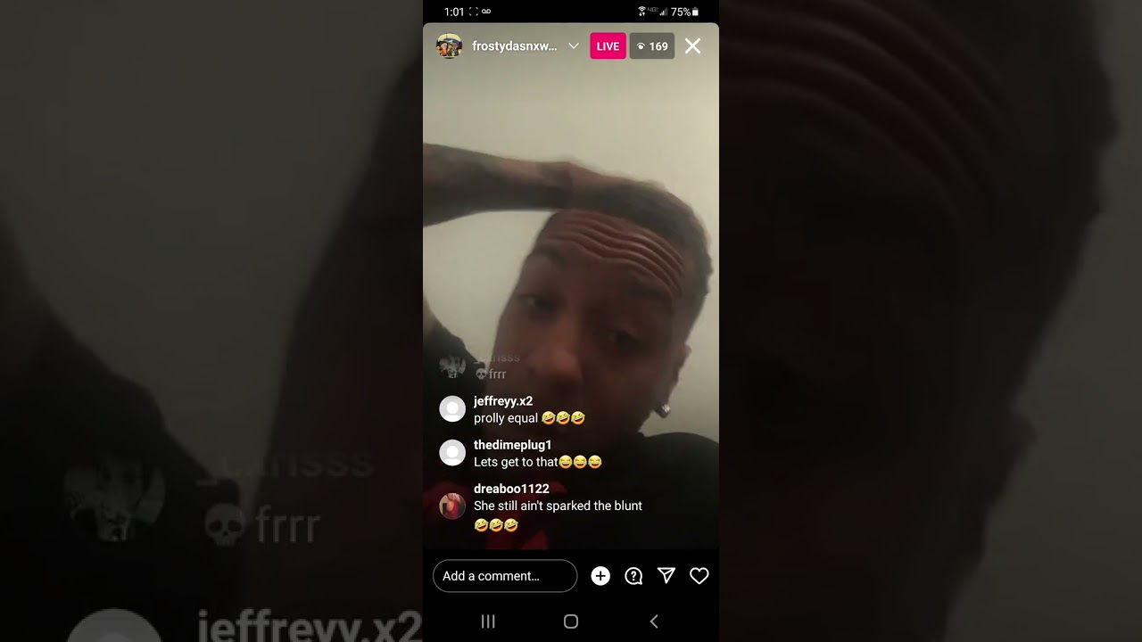 Frostydasnowmann ARGUING with his Baby Mama on Live Part 1
