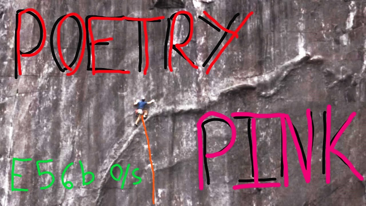 POETRY PINK: slabby E5 onsight!