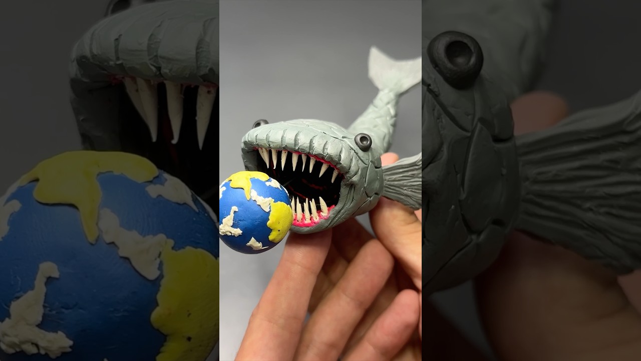 I made the Bloop from plasticine #sculpting #plasticine #plasticineart #bloop #clayart
