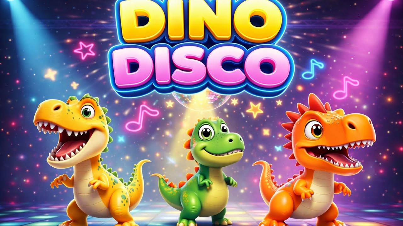 Dino Dance 🦖💃 | Diskoda Dans  Eden Dinozorlar | Çocuk Dans Şarkısı 