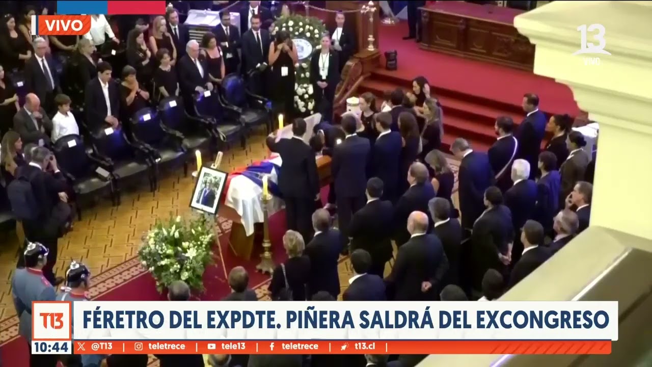 Emotiva despedida de la familia del ex Presidente Piñera