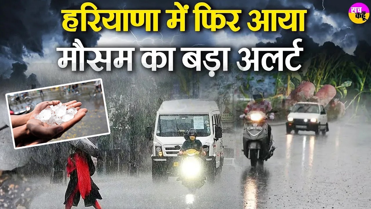 Alert: अगले कुछ दिन भारी,  Haryana weather update | Rain Alert | IMD |  Weather | Thunderstorm |