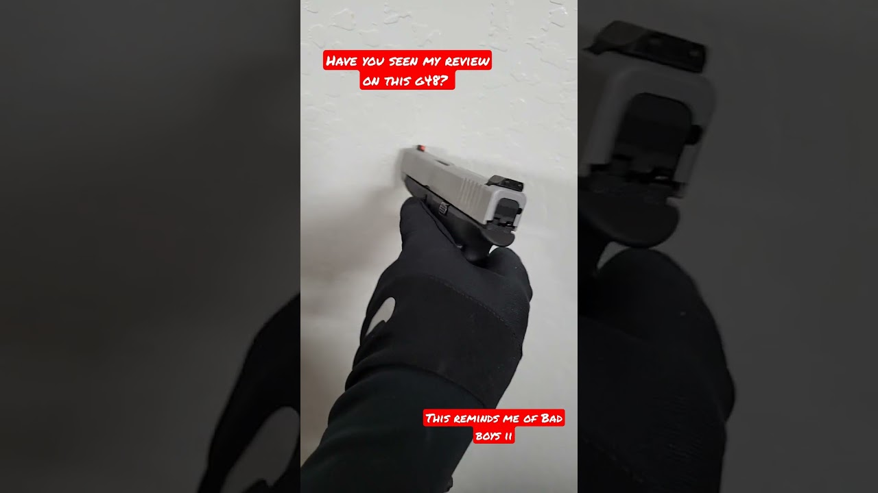 Go check out my Video where I compare the G48 side by side with the G43X! Awesome Review ✌🏾 #glock