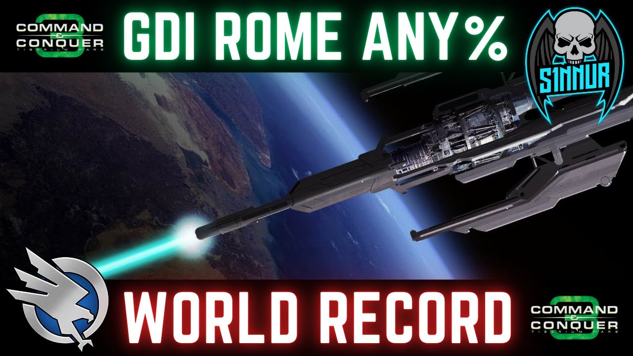 C&C3 Tiberium Wars GDI Rome [Сложный, Любой%] МИРОВОЙ РЕКОРД