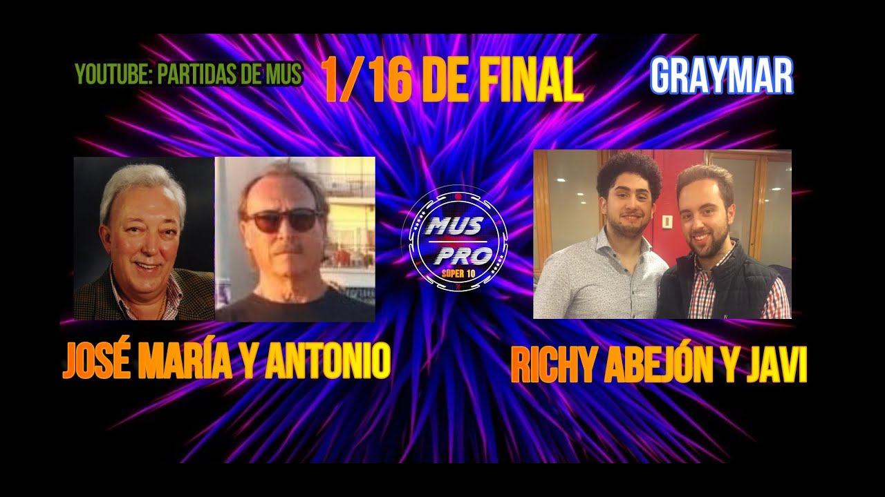I I SÚPER 10. José Sala y Antonio Rubio vs Richi Abejón y Javier Jiménez. 1/16 de final.