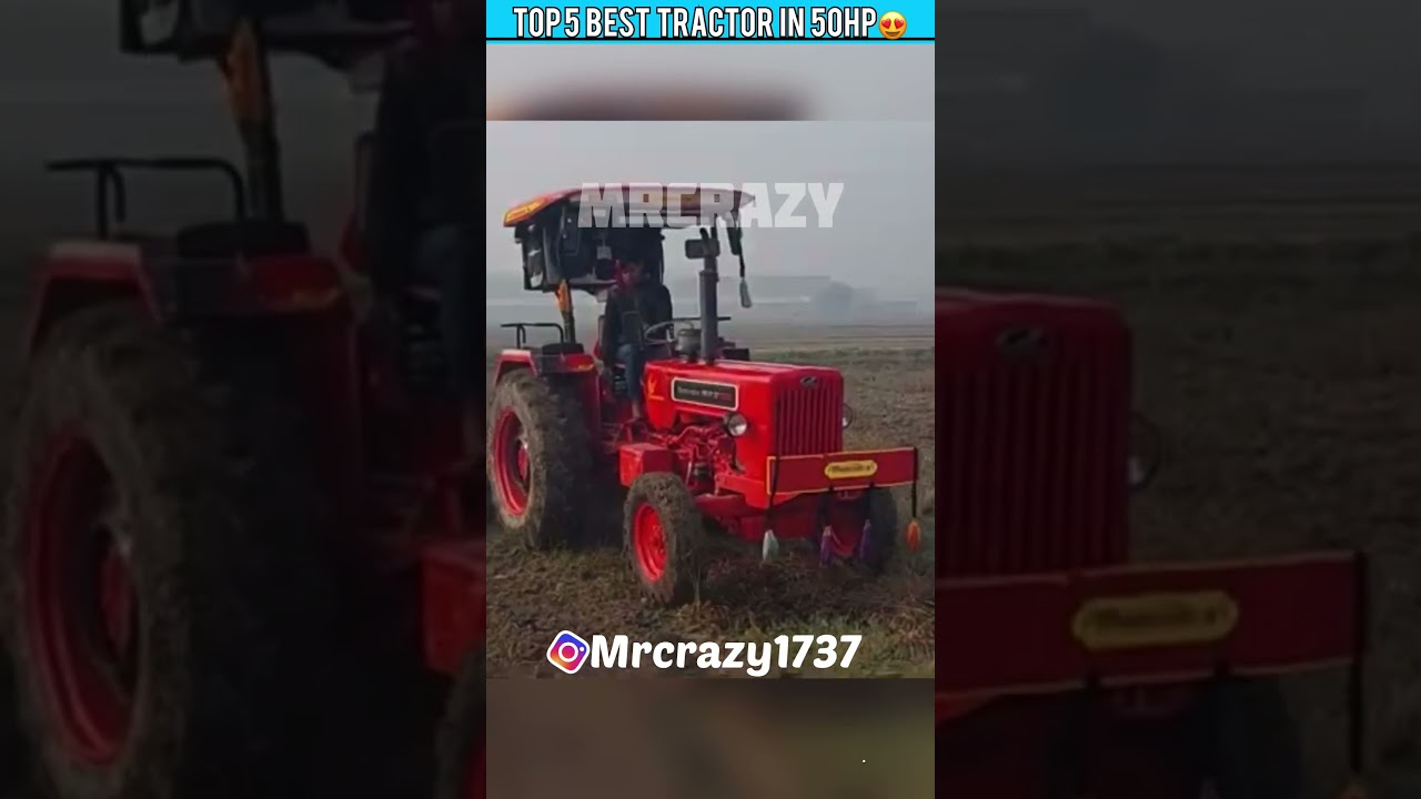 Top 5 Best Tractor in 50 HP 🥰 || #trending #viral #mahindra #shorts