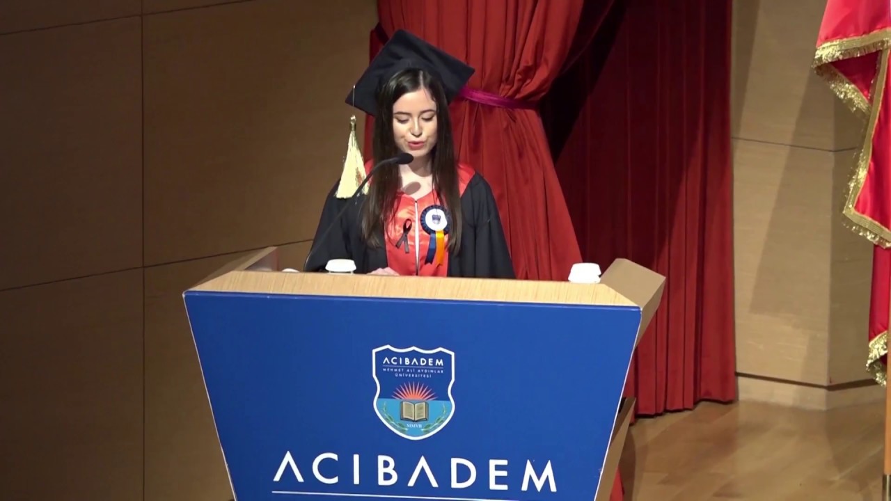 Tıp Fakültesi Mezuniyet Töreni 2018 - Dönem Birincisi Konuşma