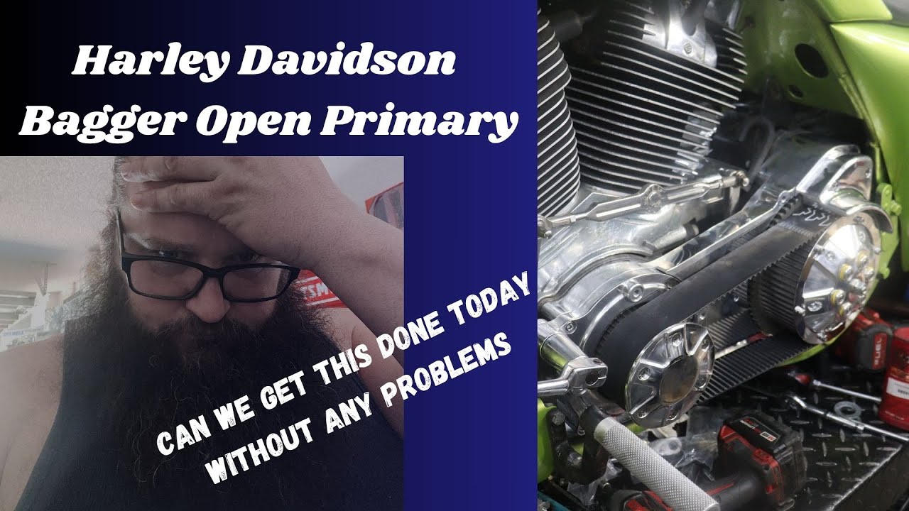 Как установить открытый ременной привод на мотоцикл Harley Touring