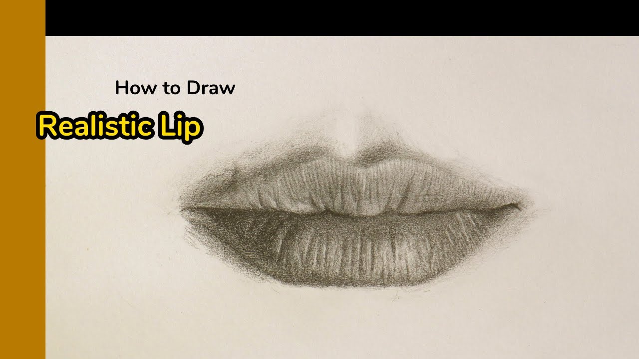 Drawing Realistic Lips by pencil
