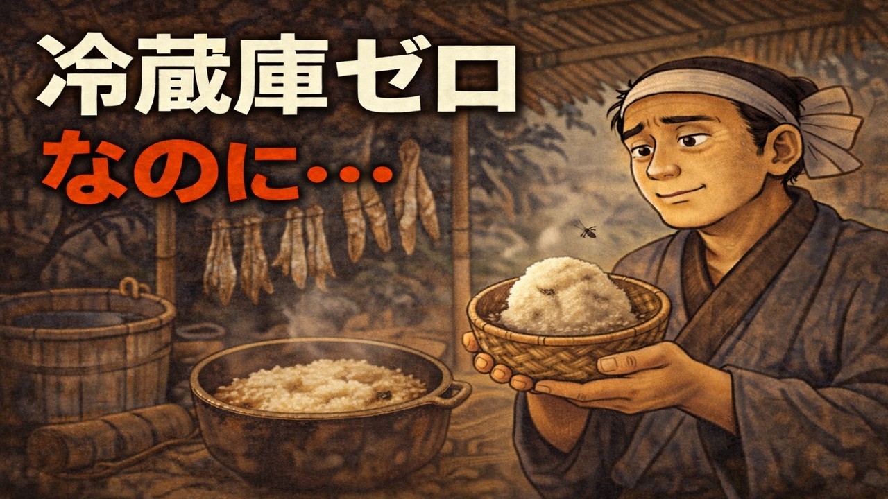 【なぜ？】冷蔵庫ゼロの江戸で食中毒が増えなかった理由｜庶民の保存テクが強すぎる