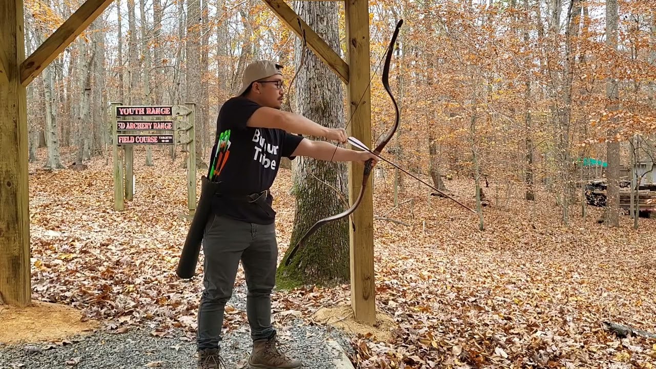 Shooting Mongol Composite Bow 80 lbs @ 30