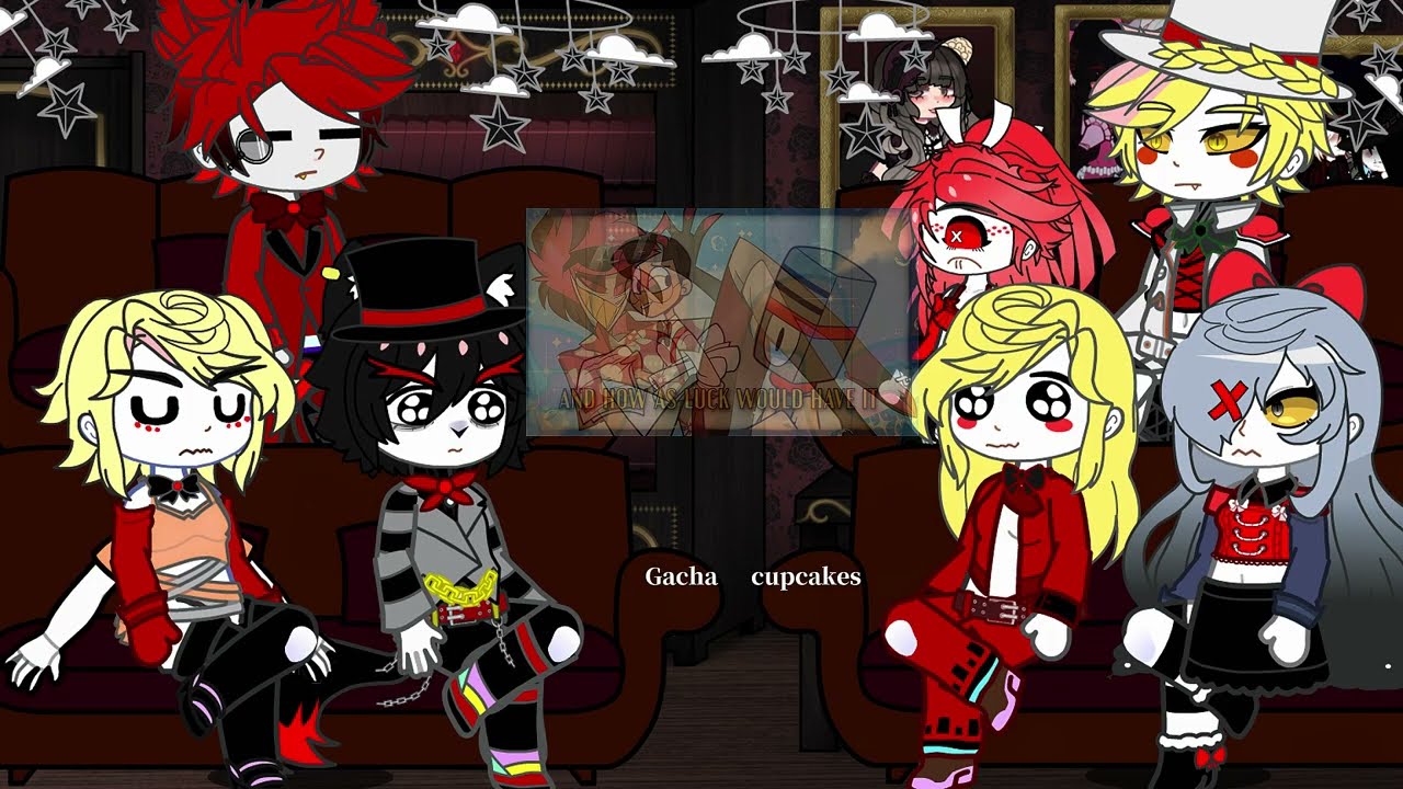 Hazbin Hotel reacts to Alastor Upside Down || Hazbin Hotel ||