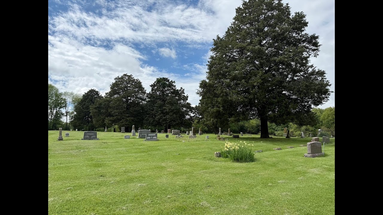 Black Oak Ridge Cemetery, Jefferson Co., IL  -peaceful video footage
