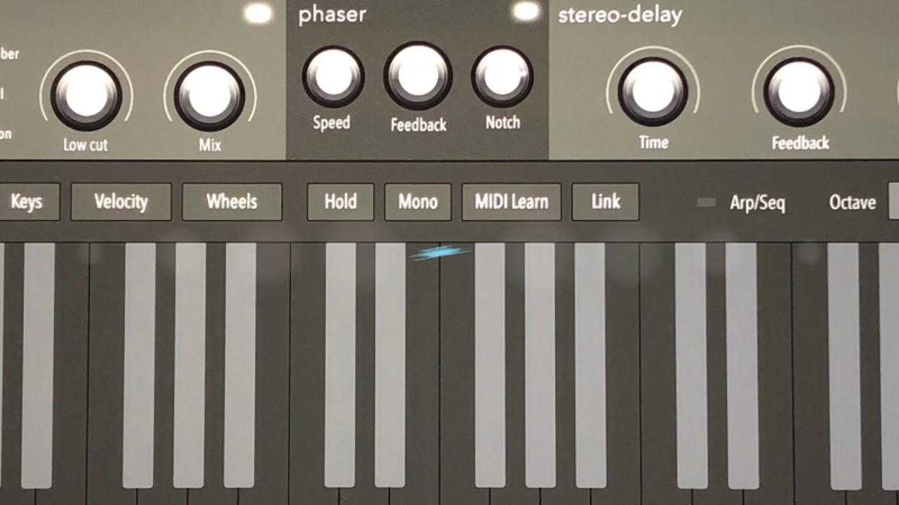 Audiokit Digital D1 iPad Synth - Quick KEYS example