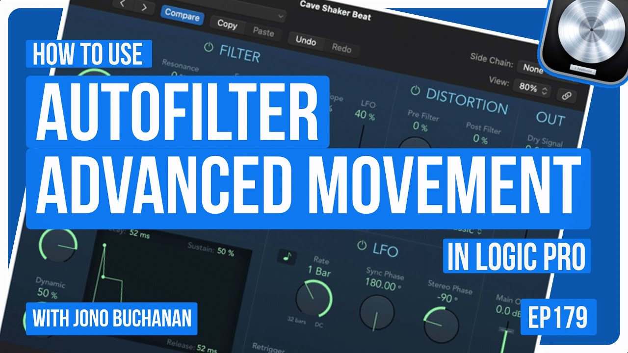 Logic Pro: как проявить творческий подход с помощью расширенного движения AutoFilter
