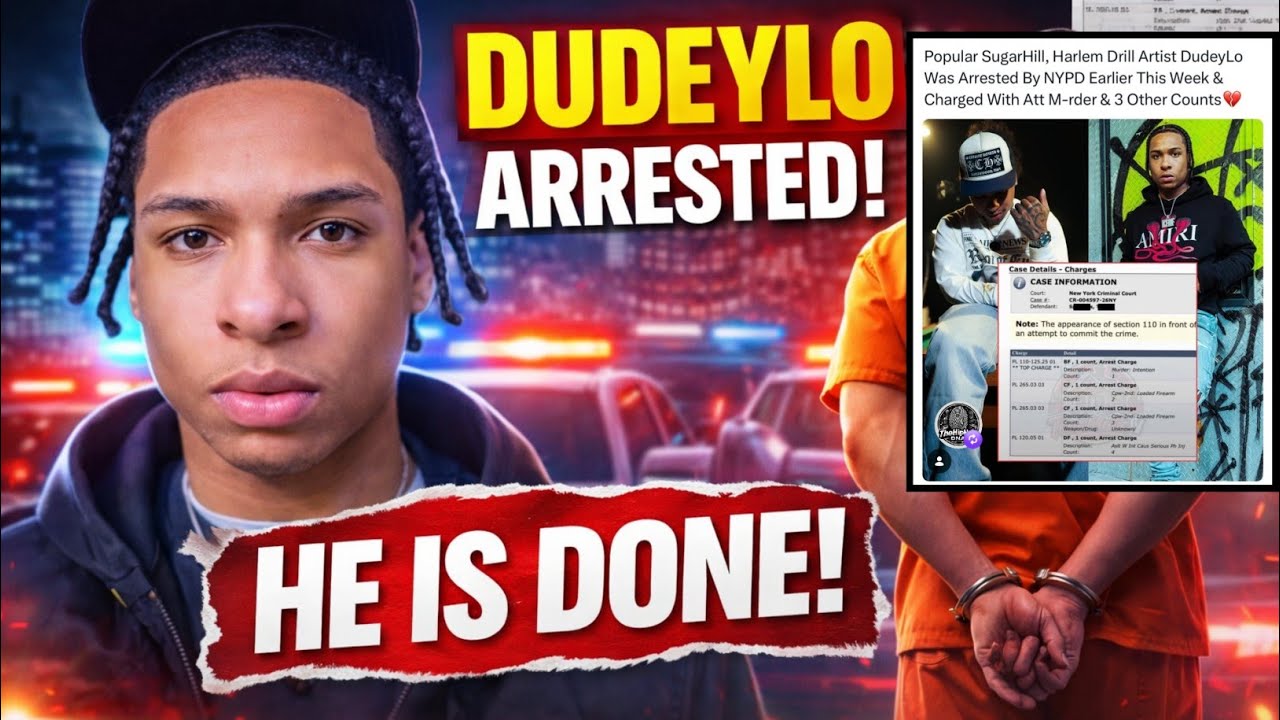Sugarhill (OY) Member DudeyLo Arrested by NYPD Following Serious Charges #dudeylo 