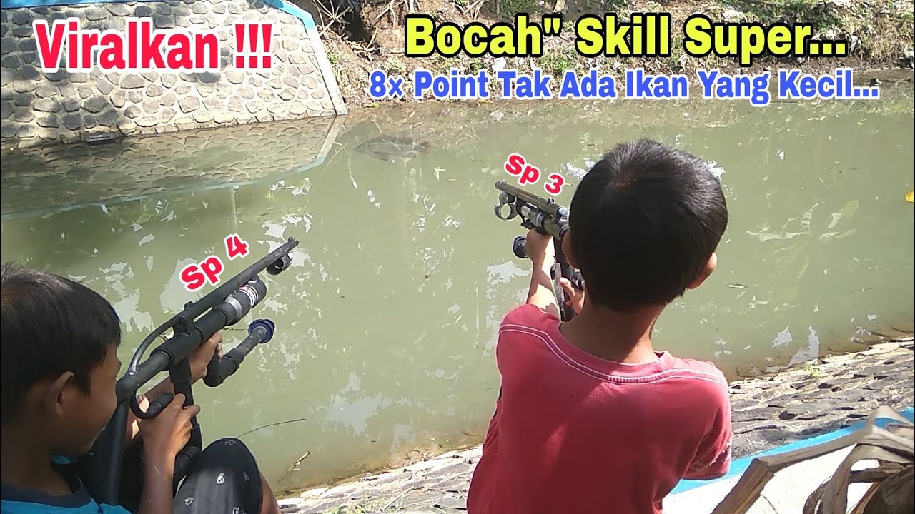 Bocah Skill Super, Nembak Ikan Nila Pakai Senapan Paser Ikan Paralon Sp 4