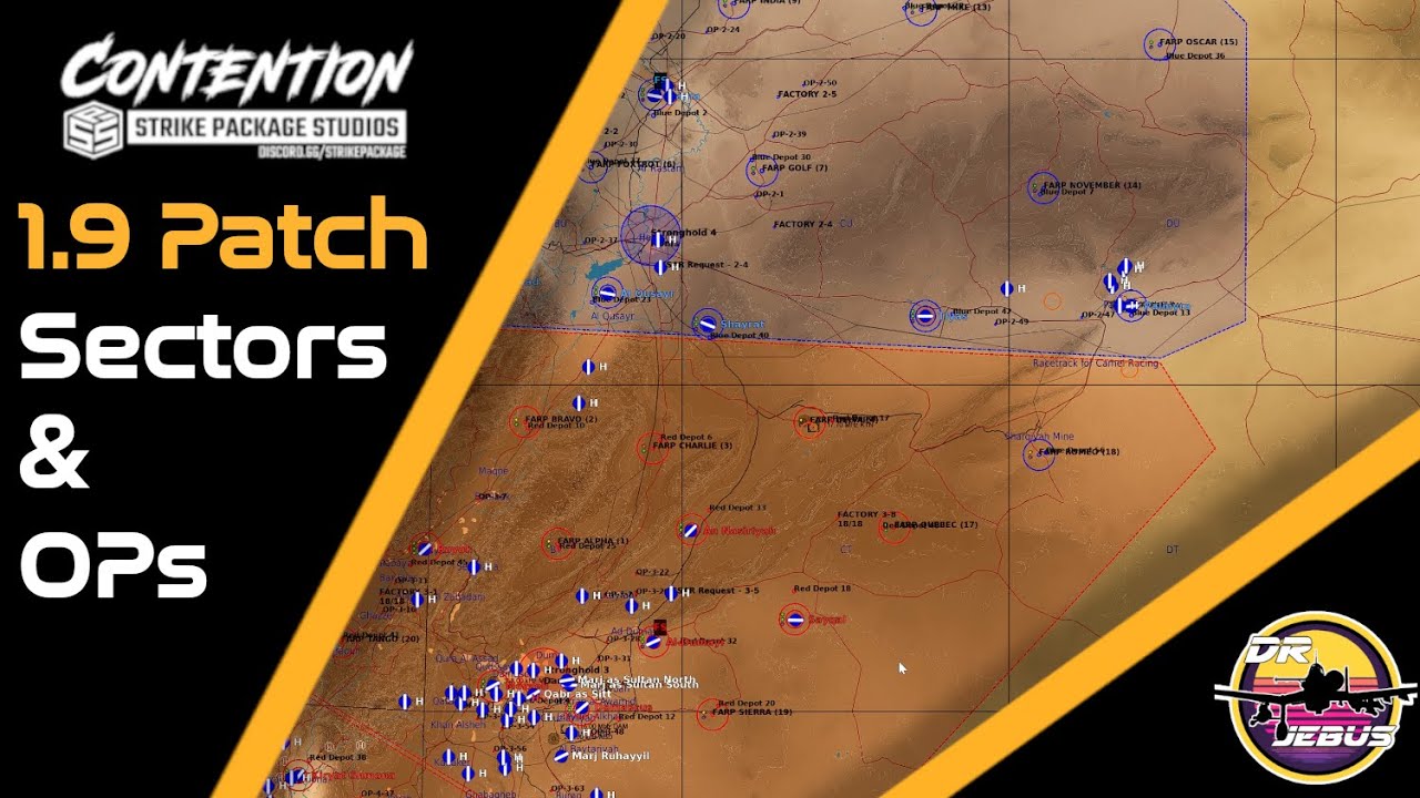 Руководство для начинающих по серверу Contention DCS | Обновление секторов и аванпостов версии 1.9