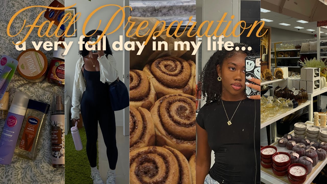 A COZY FALL VLOG 🍂🎃 prep with me, decor shopping at Target, hygiene shopping & baking
