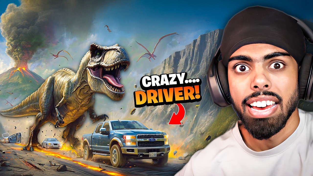 CAR VS DINASAUR...