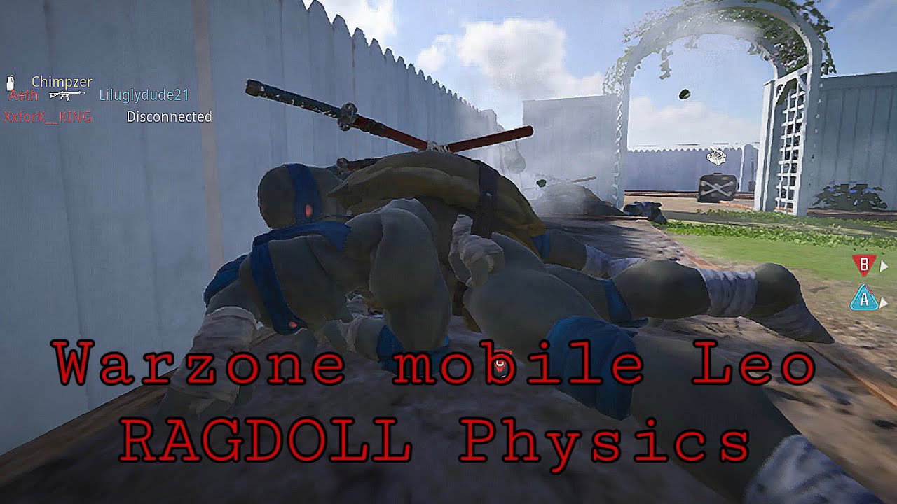 Warzone mobile TMNT Leonardo RAGDOLL Physics