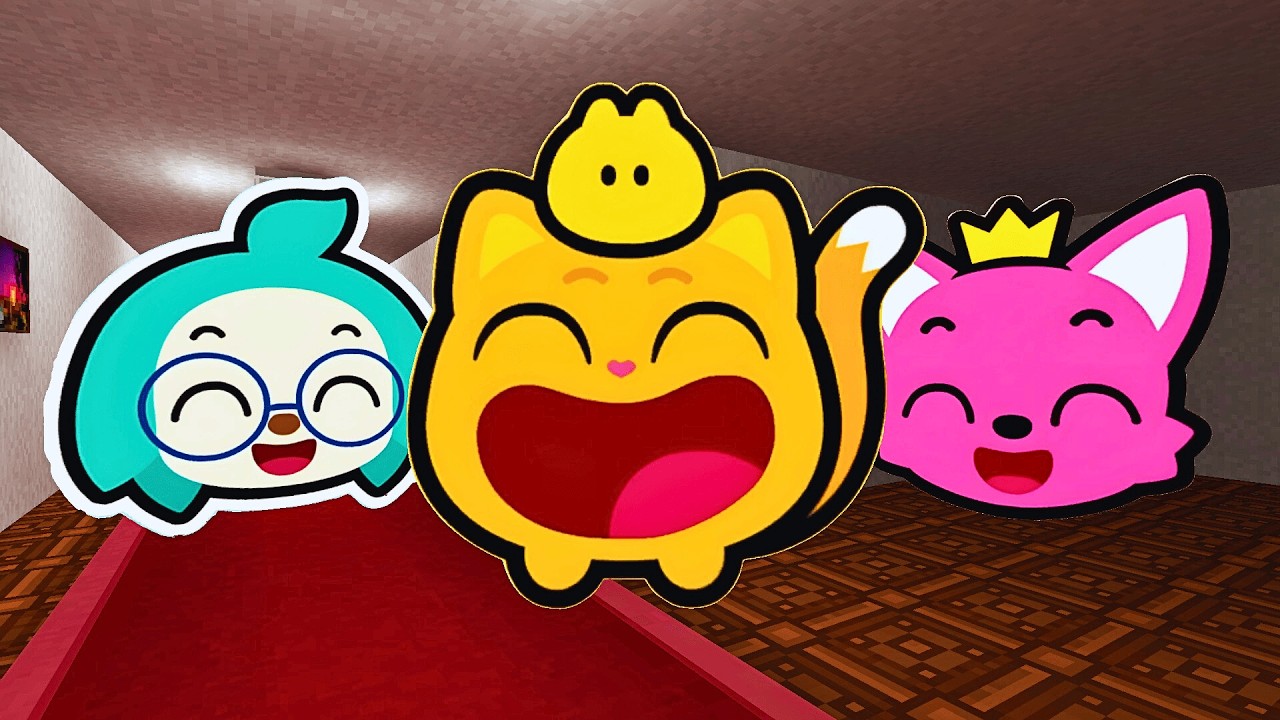 LAUGHING TRIO of PinkFong, Hogi & Ninimo Nextbots FAST CHASE in Ocram l Garry's Mod Nextbots