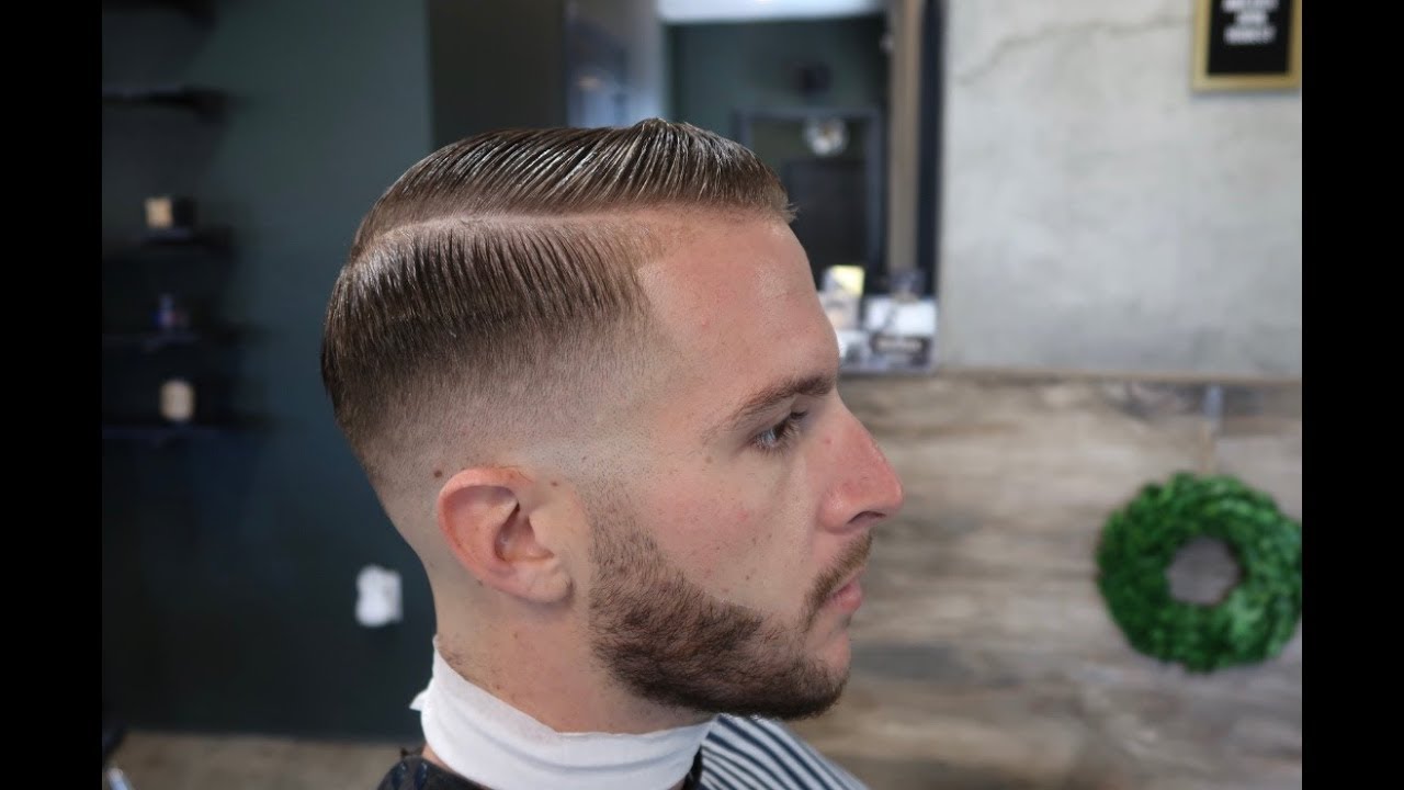 BARBER TUTORIAL COMBOVER WITH BLENDED BEARD