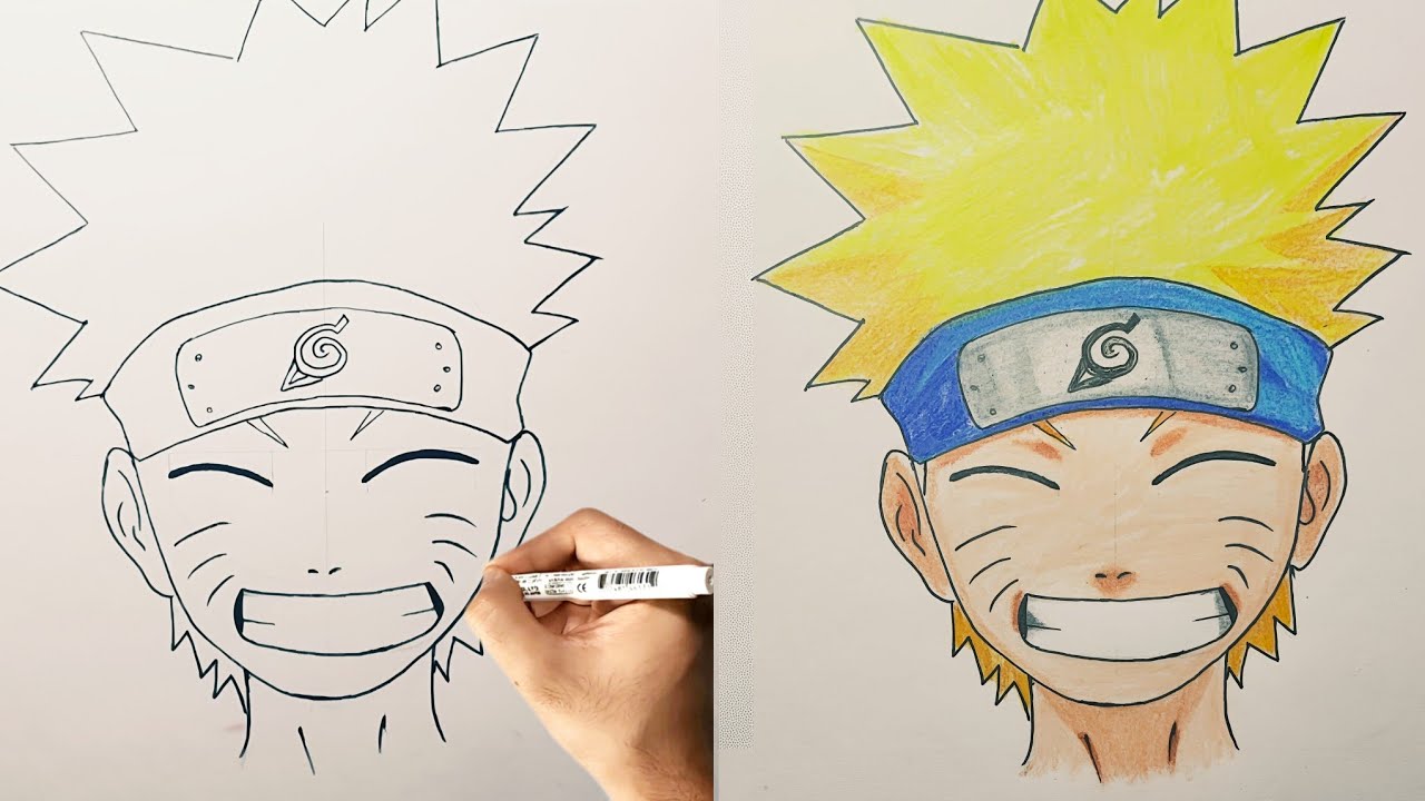 How to Draw Naruto Uzumaki Step by Step || Easy Naruto Sketch || Naruto Drawing Tutorial