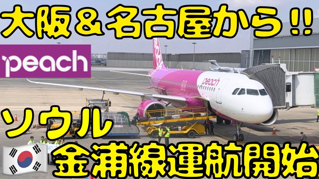 【LCCなのにアクセス便利】peachの金浦🇰🇷→大阪🇯🇵の初便で帰国すると...