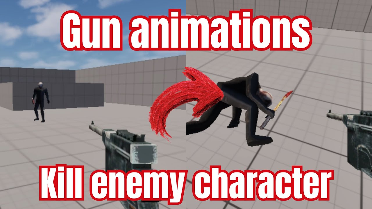 UE5 PSX Horror: Creating Animated Weapons, Damage Systems & Kill Logic