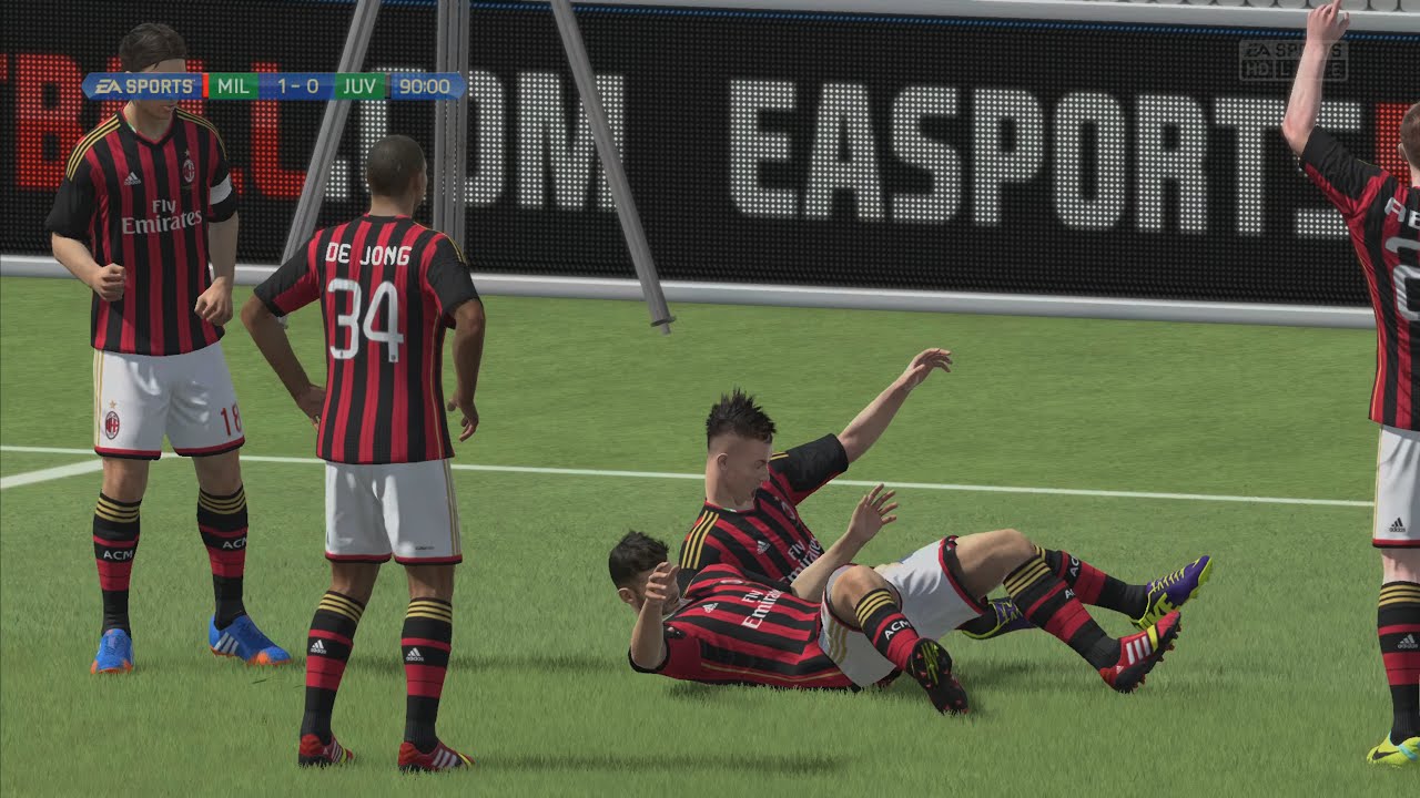FIFA 14 on PlayStation 4 Pro - Milan x Juventus [Serie A]