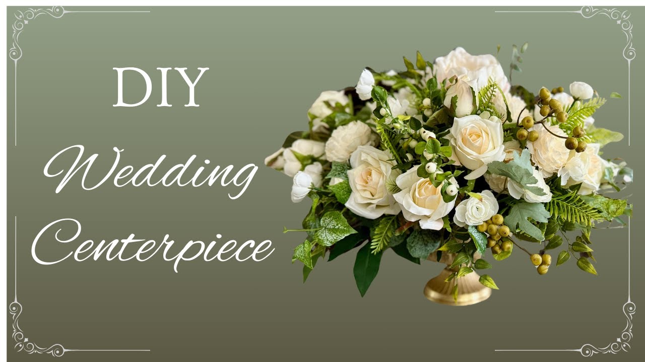 DIY Wedding Decor, Sustainable Artificial  Centerpiece | Elegant Floral Arrangement, Floral Design